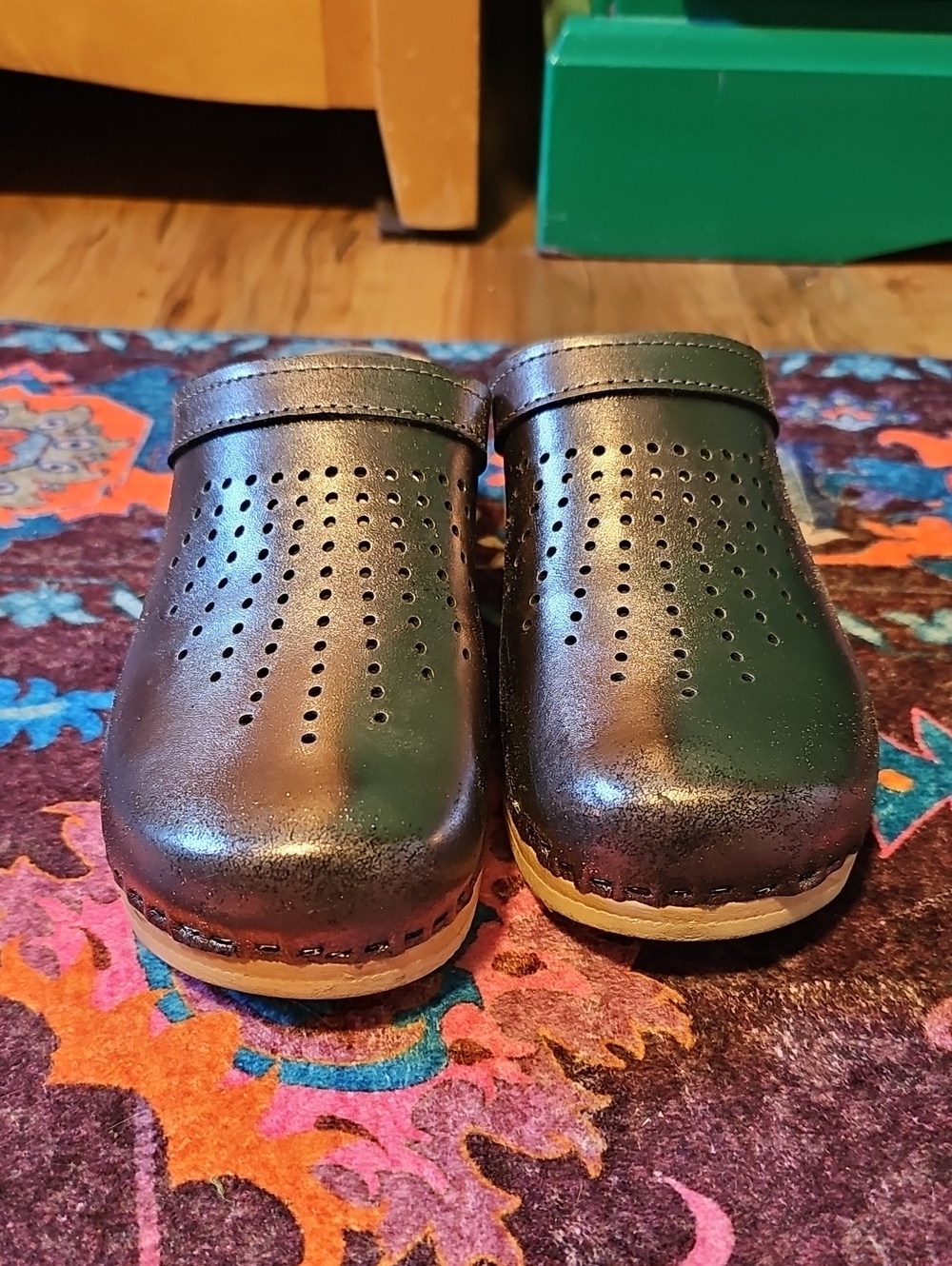 Sven Metallic Pewter Slip-On Clogs
